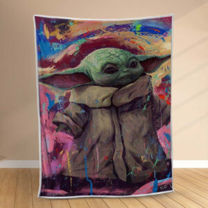 Plaid Bébé Yoda si mignon Couverture Polaire Plaid Canapé