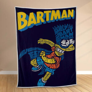 Plaid Batman Bart Simpson Couverture Polaire Plaid Canapé