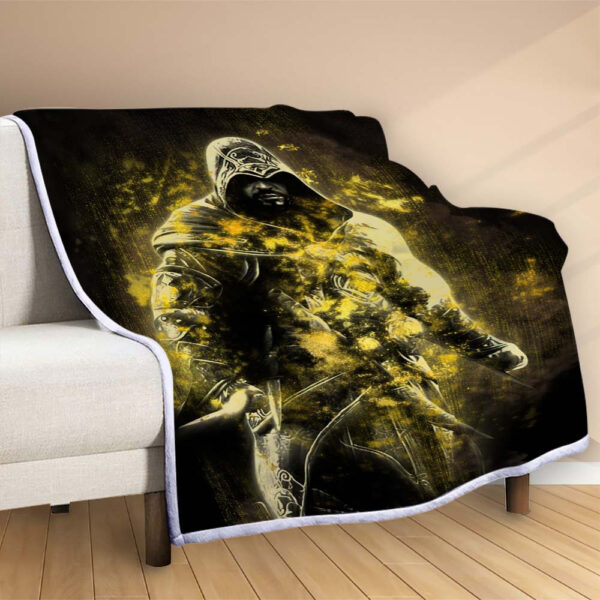 Plaid Assassin Creed Étourdissement d'or Couverture Polaire Plaid Canapé – Image 2