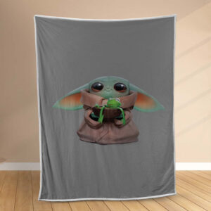 Plaid Bébé Yoda mignon dans Star Wars 4 Couverture Polaire Plaid Canapé