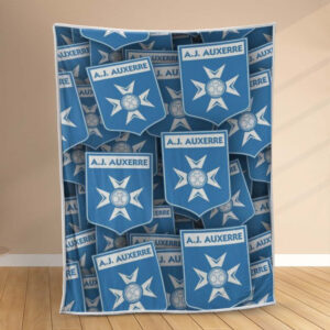 Plaid AJ Auxerre 6 Couverture Polaire Plaid Canapé