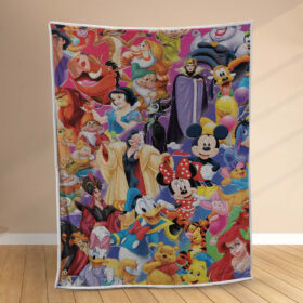 Plaid Tous les personnages Disney Cartoon Couverture Polaire Plaid Canapé