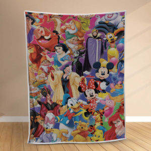 Plaid Tous les personnages Disney Cartoon Couverture Polaire Plaid Canapé