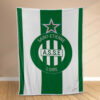 Plaid AS Saint-Etienne 1 Couverture Polaire Plaid Canapé