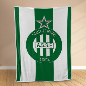 Plaid AS Saint-Etienne 1 Couverture Polaire Plaid Canapé