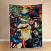 Plaid Avengers contre Justice League Couverture Polaire Plaid Canapé