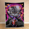 Plaid Thé aux bulles de chat astronaute Couverture Polaire Plaid Canapé