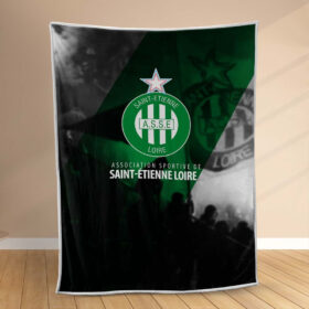 Plaid AS Saint-Etienne 4 Couverture Polaire Plaid Canapé