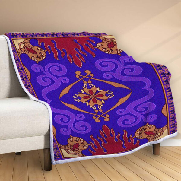 Plaid Tapis Magique Aladin Couverture Polaire Plaid Canapé – Image 2