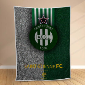 Plaid AS Saint-Etienne 3 Couverture Polaire Plaid Canapé