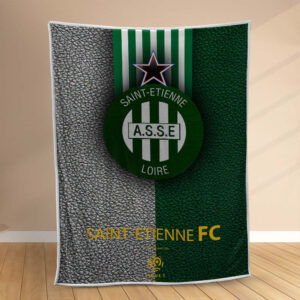 Plaid AS Saint-Etienne 3 Couverture Polaire Plaid Canapé