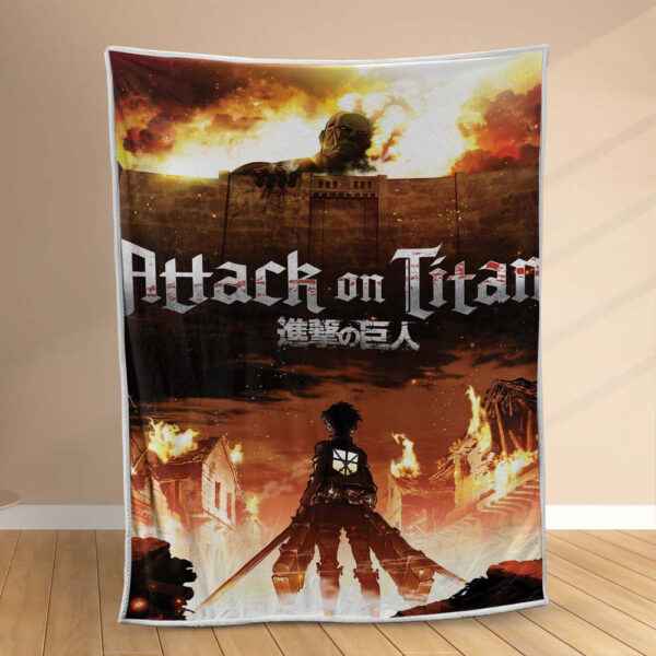 Plaid L'Attaque des Titans 1001 Couverture Polaire Plaid Canapé