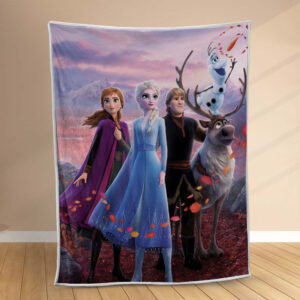 Plaid Anna Elsa Olaf Frozen La Reine des Neiges Disney 1005 Couverture Polaire Plaid Canapé