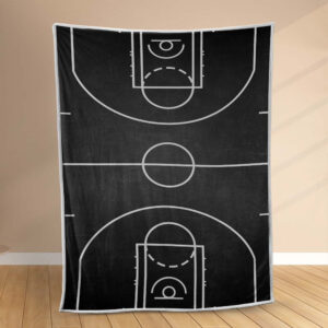 Plaid Terrain de basket Couverture Polaire Plaid Canapé
