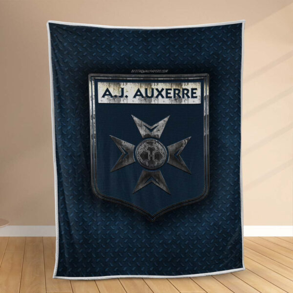 Plaid AJ Auxerre 1 Couverture Polaire Plaid Canapé