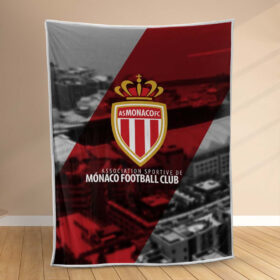 Plaid AS Monaco FC 7 Couverture Polaire Plaid Canapé