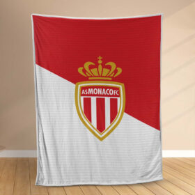 Plaid AS Monaco FC 2 Couverture Polaire Plaid Canapé