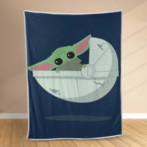 Plaid Bébé Yoda mignon dans Star Wars 2 Couverture Polaire Plaid Canapé