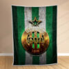 Plaid AS Saint-Etienne 7 Couverture Polaire Plaid Canapé