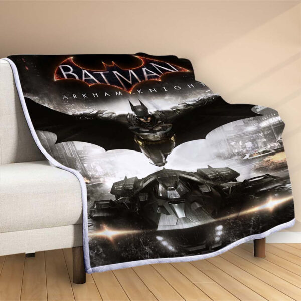 Plaid Batman Arkham Chevalier Couverture Polaire Plaid Canapé – Image 2