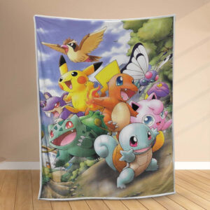 Plaid Tous les Pokémon Mignon 2 Couverture Polaire Plaid Canapé