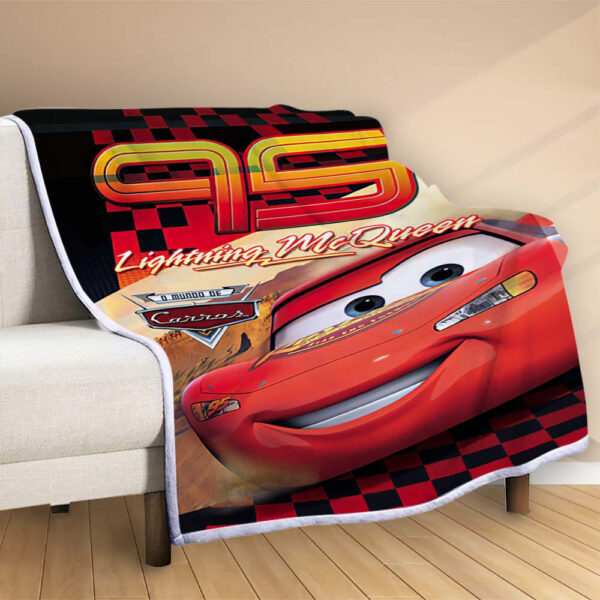 Plaid 95 Lightning McQueen Couverture Polaire Plaid Canapé – Image 2