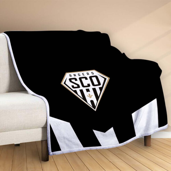 Plaid Angers SCO 2 Couverture Polaire Plaid Canapé – Image 2