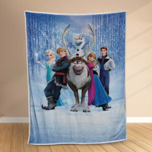 Plaid Anna Elsa Olaf Frozen La Reine des Neiges Disney 1003 Couverture Polaire Plaid Canapé