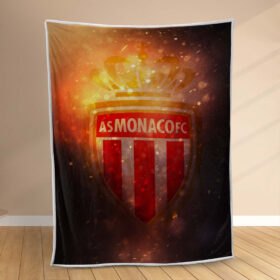 Plaid AS Monaco FC 5 Couverture Polaire Plaid Canapé