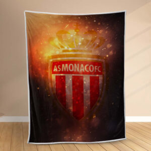 Plaid AS Monaco FC 5 Couverture Polaire Plaid Canapé