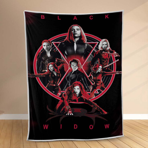 Plaid Black Widow Marvel Couverture Polaire Plaid Canapé