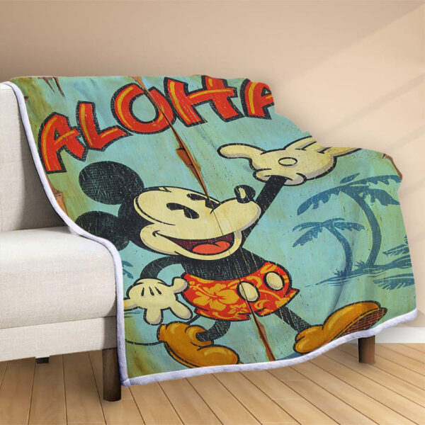 Plaid Disney Mickey Mouse 1007 Couverture Polaire Plaid Canapé – Image 2