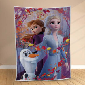Plaid Anna Elsa Olaf Frozen La Reine des Neiges Disney 1001 Couverture Polaire Plaid Canapé