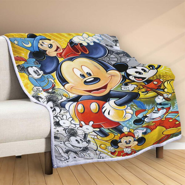 Plaid Disney Mickey Mouse 1005 Couverture Polaire Plaid Canapé – Image 2