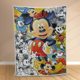 Plaid Disney Mickey Mouse 1005 Couverture Polaire Plaid Canapé