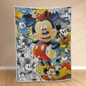 Plaid Disney Mickey Mouse 1005 Couverture Polaire Plaid Canapé