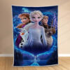 Plaid Disney Frozen La Reine des Neiges Tous les personnages 1002 Couverture Polaire Plaid Canapé