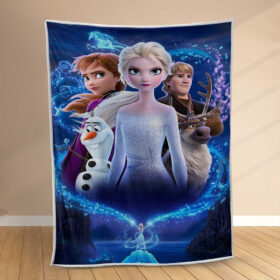 Plaid Disney Frozen La Reine des Neiges Tous les personnages 1002 Couverture Polaire Plaid Canapé