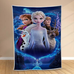 Plaid Disney Frozen La Reine des Neiges Tous les personnages 1002 Couverture Polaire Plaid Canapé