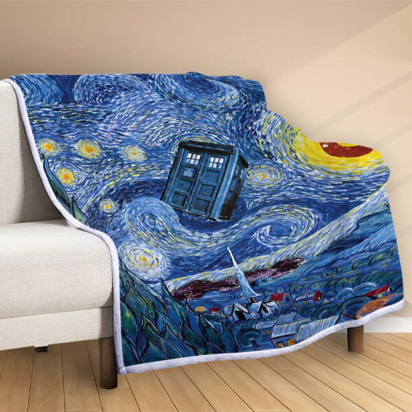 Plaid Doctor Who 1001 Couverture Polaire Plaid Canapé – Image 2