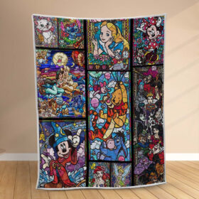 Plaid Disney Tous les personnages 1007 Couverture Polaire Plaid Canapé