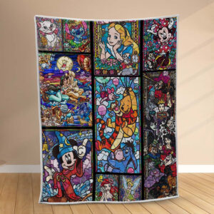 Plaid Disney Tous les personnages 1007 Couverture Polaire Plaid Canapé