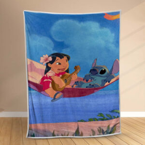 Plaid Disney Lilo et Stitch Personnages 1002 Couverture Polaire Plaid Canapé