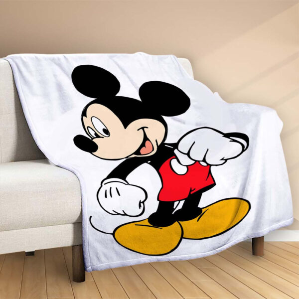 Plaid Disney Mickey Mouse 1002 Couverture Polaire Plaid Canapé – Image 2
