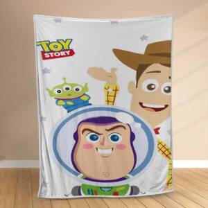 Plaid Buzz Lightyear et Woody Toy Story personnages 1002 Couverture Polaire Plaid Canapé
