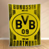 Plaid Borussia Dortmund BVB02 Couverture Polaire Plaid Canapé