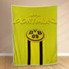 Plaid Borussia Dortmund BVB19 Couverture Polaire Plaid Canapé