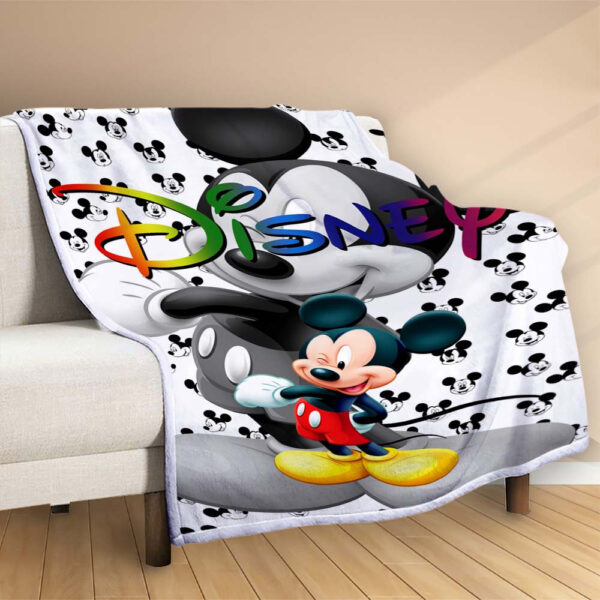 Plaid Disney Mickey Mouse 1004 Couverture Polaire Plaid Canapé – Image 2