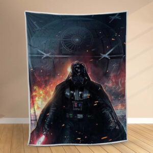 Plaid Dark Vador avec le feu Star Wars 1005 Couverture Polaire Plaid Canapé