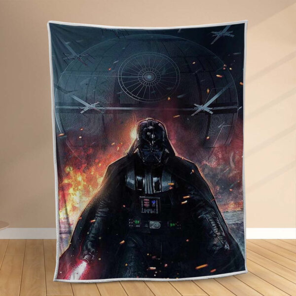 Plaid Dark Vador avec le feu Star Wars 1005 Couverture Polaire Plaid Canapé